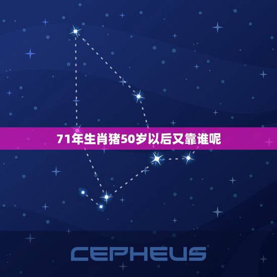 71年生肖猪50岁以后又靠谁呢，71年属猪50岁以后的命运