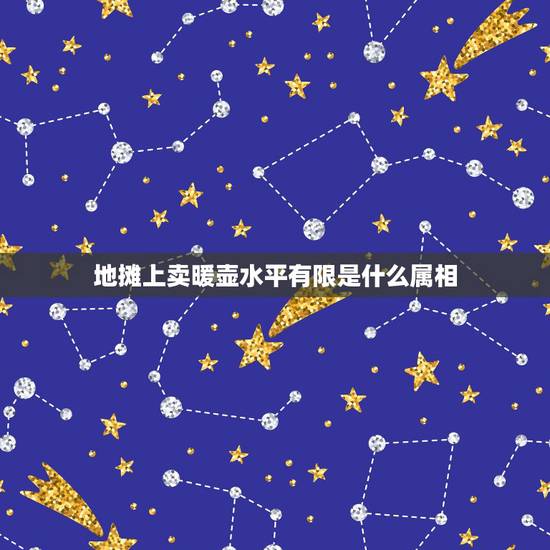 地摊上卖暖壶水平有限是什么属相，地摊上卖暖壶—–水平（瓶）有限，