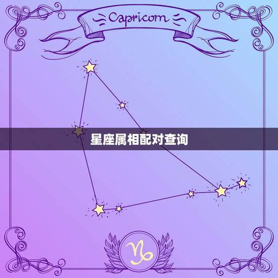 星座属相配对查询，星座+属相+性别~配对