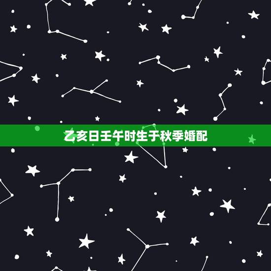 乙亥日壬午时生于秋季婚配,求人看八字 乙亥日壬午时生于秋季婚配,求人看八字