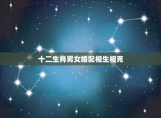 十二生肖男女婚配相生相克，十二生肖婚配相生相克