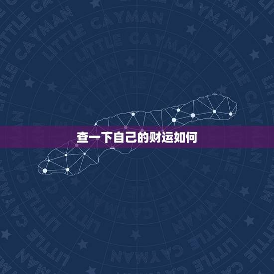 查一下自己的财运如何 我想算算自己的财运
