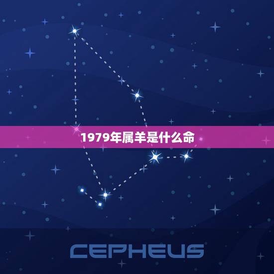 1979年属羊是什么命，1979年出生是什么命？命好吗