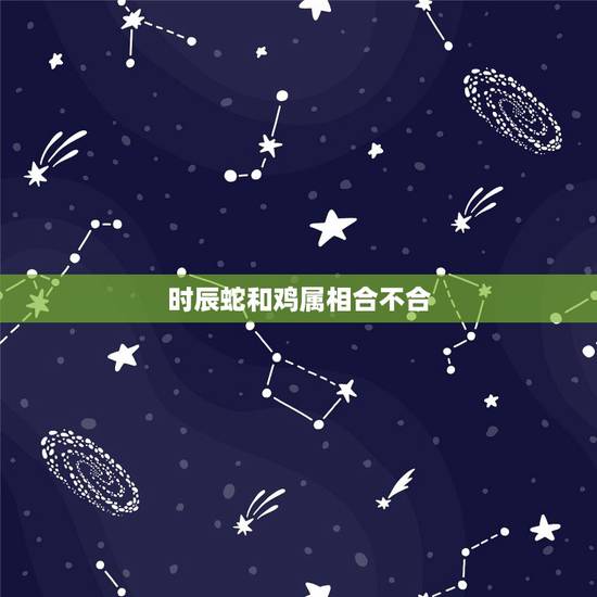 时辰蛇和鸡属相合不合，生肖相冲表