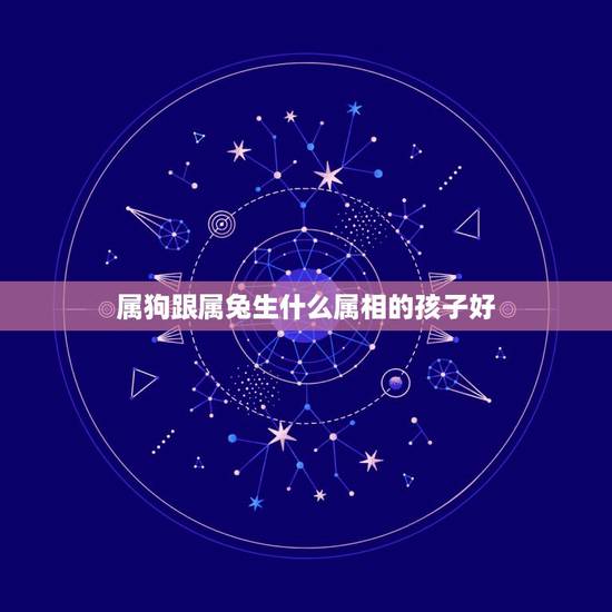 属狗跟属兔生什么属相的孩子好，属狗和属兔生什么属相的宝宝