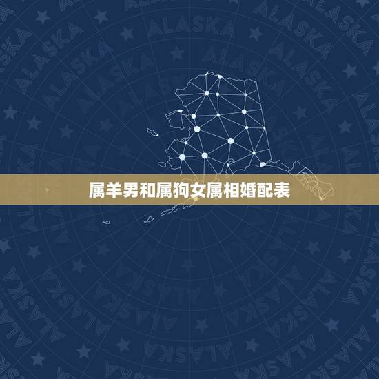 属羊男和属狗女属相婚配表，生肖羊的男生和生肖狗的女生适合做夫妻吗？