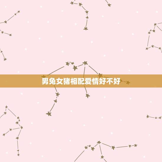 男兔女猪相配爱情好不好,兔与猪相配的婚姻如何 男兔女猪相配爱情好不好,兔与猪相配的婚姻如何