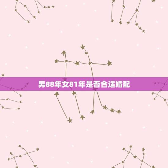 男88年女81年是否合适婚配,1988年男性属龙的人和1981年女性属 男88年女81年是否合适婚配,1988年男性属龙的人和1981年女性属