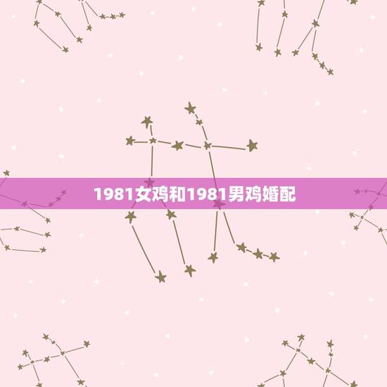 1981女鸡和1981男鸡婚配，男属猪和女属鸡婚姻相配吗？