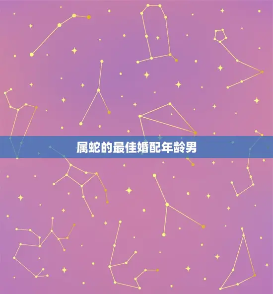 属蛇的最佳婚配年龄男 属蛇的最佳婚配年龄男