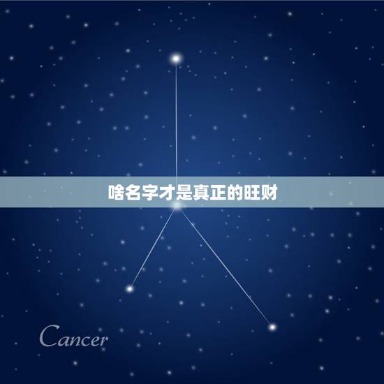 啥名字才是真正的旺财，取个旺财的名字。