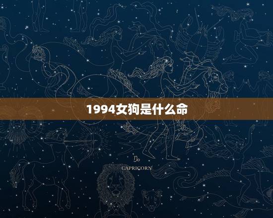 1994女狗是什么命，1994年属狗是什么命