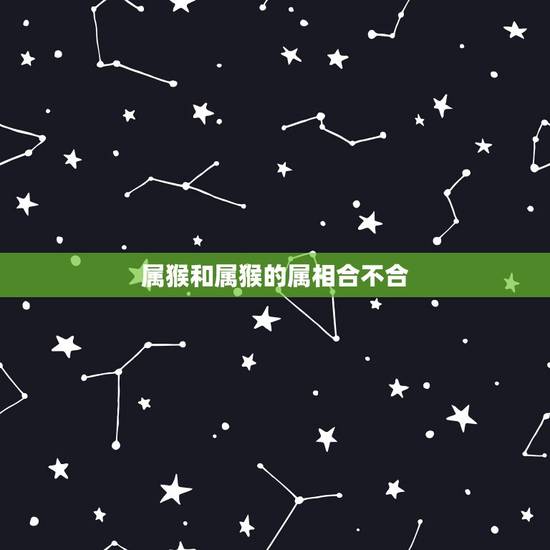 属猴和属猴的属相合不合，属猴和属猴的合不合