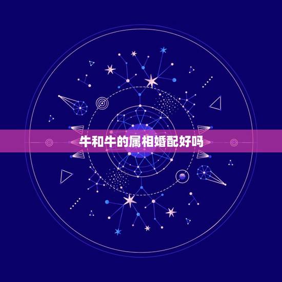 牛和牛的属相婚配好吗，属牛的人适合和哪些属相的人结婚？