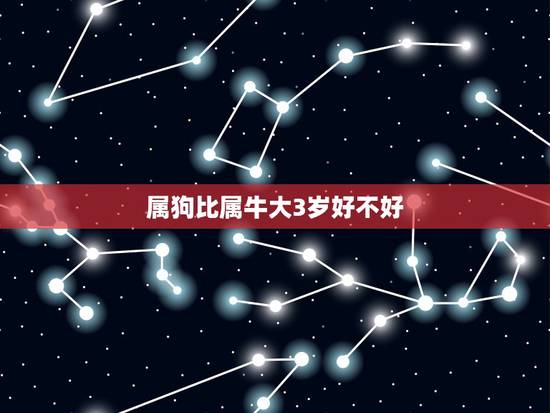 属狗比属牛大3岁好不好，女属牛，男属狗相差三岁是不是结婚不好？