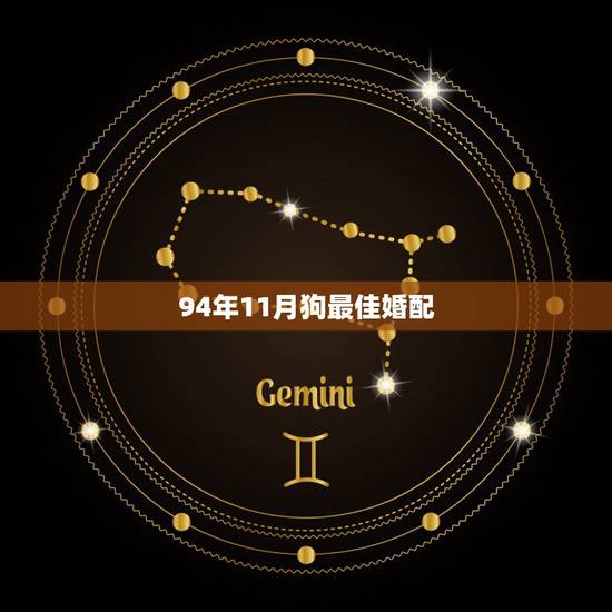 94年11月狗最佳婚配，1994年的狗男狗女婚配如何