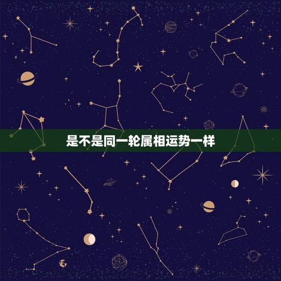 是不是同一轮属相运势一样,生肖运势几年一个轮回 是不是同一轮属相运势一样,生肖运势几年一个轮回