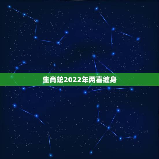 生肖蛇2022年两喜缠身 2022年必有喜事的生肖
