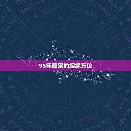 95年属猪的姻缘方位，1995年属猪婚姻正缘什么时候来到