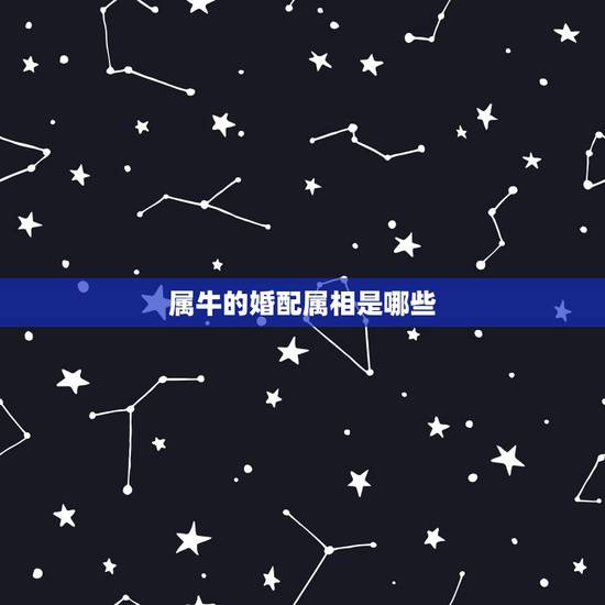 属牛的婚配属相是哪些，属牛的和什么属相最配？