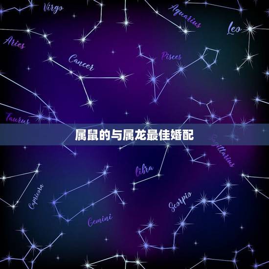 属鼠的与属龙最佳婚配，男属鼠与女属龙相配吗？