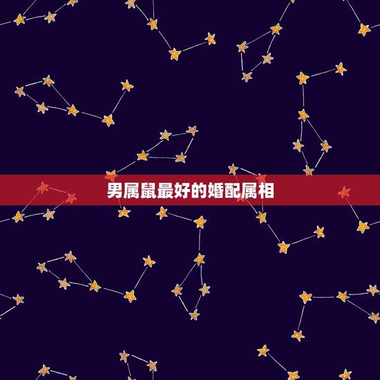 男属鼠最好的婚配属相，男属鼠和什么生肖最配