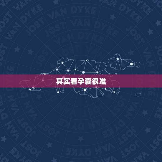 其实看孕囊很准，竞猜男女啦，孕囊尺寸看男女准吗？