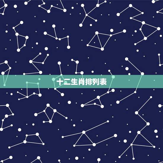 十二生肖排列表,十二生肖年份表排序 十二生肖排列表,十二生肖年份表排序