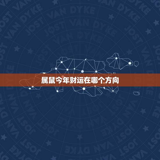 属鼠今年财运在哪个方向