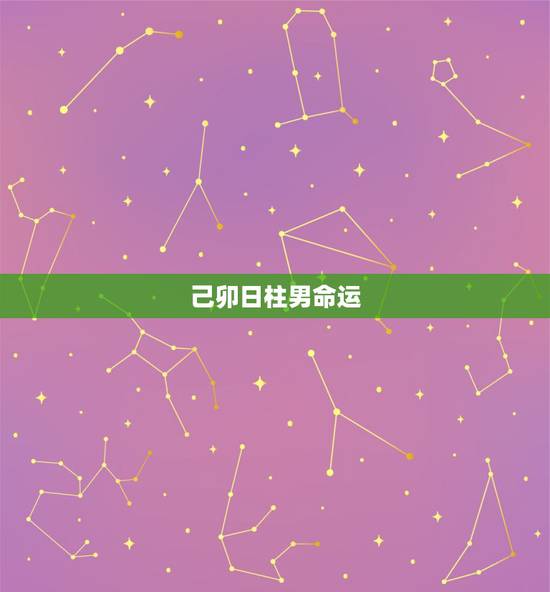 己卯日柱男命运，己卯日柱精论