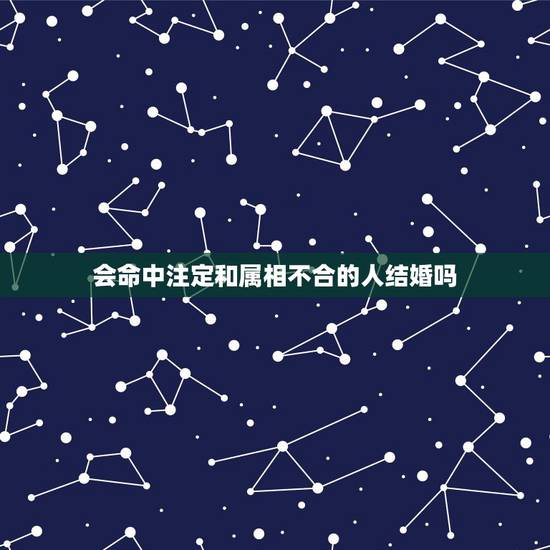 会命中注定和属相不合的人结婚吗,婚配说属相不合不易结婚,这些人结婚后真 会命中注定和属相不合的人结婚吗,婚配说属相不合不易结婚,这些人结婚后真
