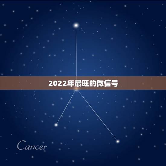 2022年最旺的微信号 2022最火的微信号 2022年最旺的微信号 2022最火的微信号