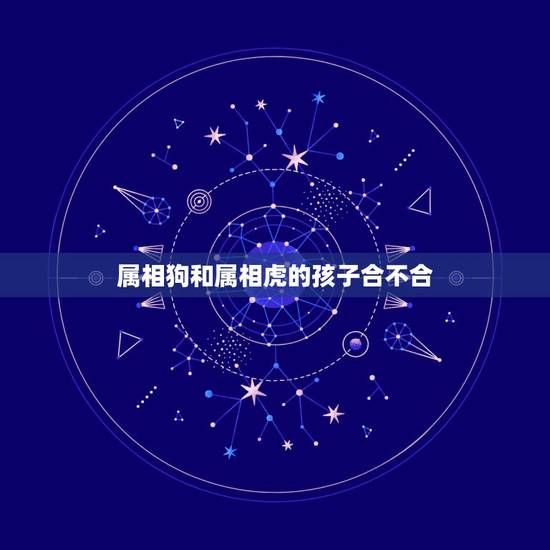 属相狗和属相虎的孩子合不合，属虎和属狗的财运是否付合