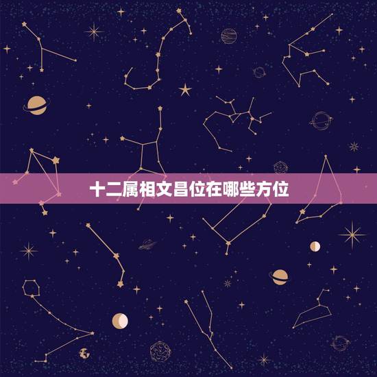 十二属相文昌位在哪些方位,2012年的文昌位在那方向? 十二属相文昌位在哪些方位,2012年的文昌位在那方向?
