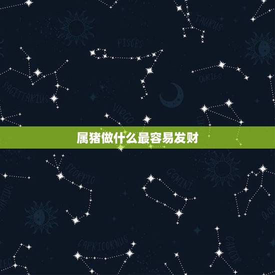 属猪做什么最容易发财,属猪2022 年烂桃花 属猪做什么最容易发财,属猪2022 年烂桃花