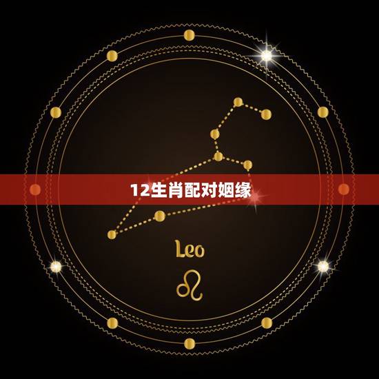 12生肖配对姻缘，最准的12生肖配对表男女