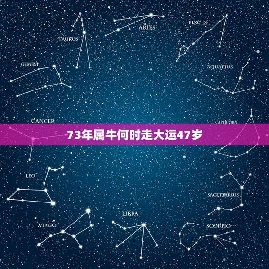 73年属牛何时走大运47岁 属牛人最旺的年龄 73年属牛何时走大运47岁 属牛人最旺的年龄