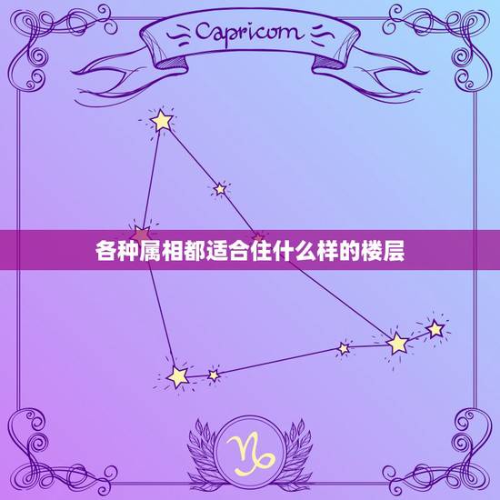 各种属相都适合住什么样的楼层，不同生肖住哪个楼层比较适合