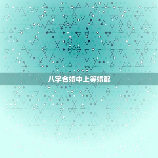 八字合婚中上等婚配，八字合婚表