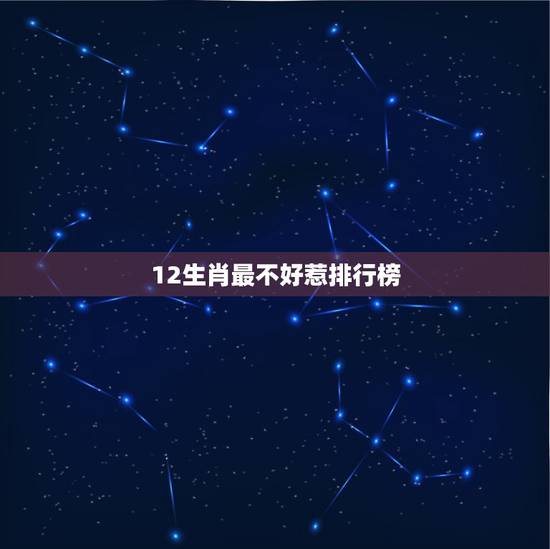 12生肖最不好惹排行榜，什么生肖女一般人不敢惹