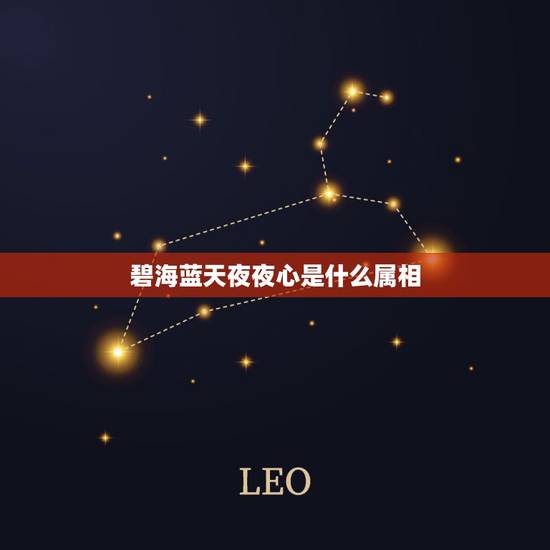 碧海蓝天夜夜心是什么属相，嫦娥应悔偷灵药 碧海青天夜夜心打一生肖