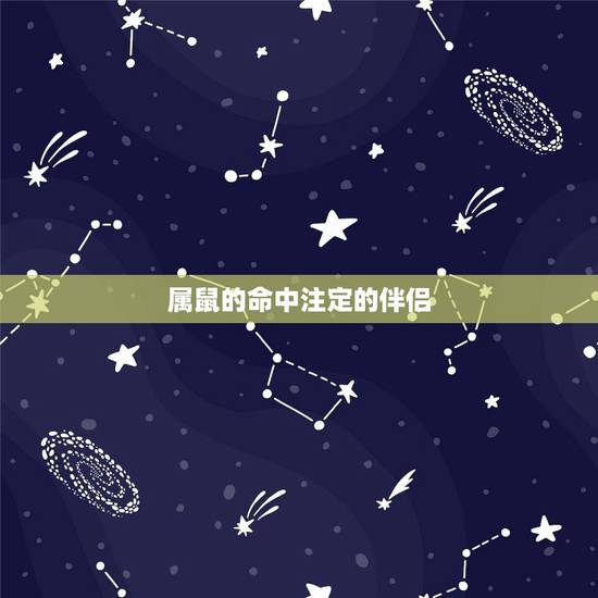 属鼠的命中注定的伴侣,属鼠人的真爱是哪个属相 属鼠的命中注定的伴侣,属鼠人的真爱是哪个属相