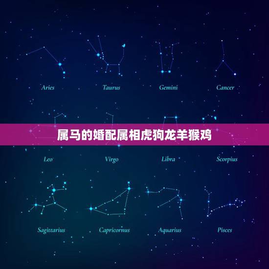 属马的婚配属相虎狗龙羊猴鸡，属马的最佳婚配属相是什么
