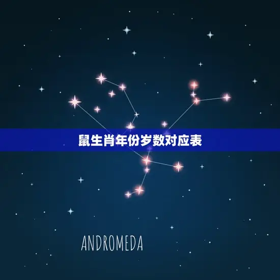 鼠生肖年份岁数对应表