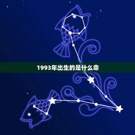 1993年出生的是什么命，1993岁出身的人属啥的