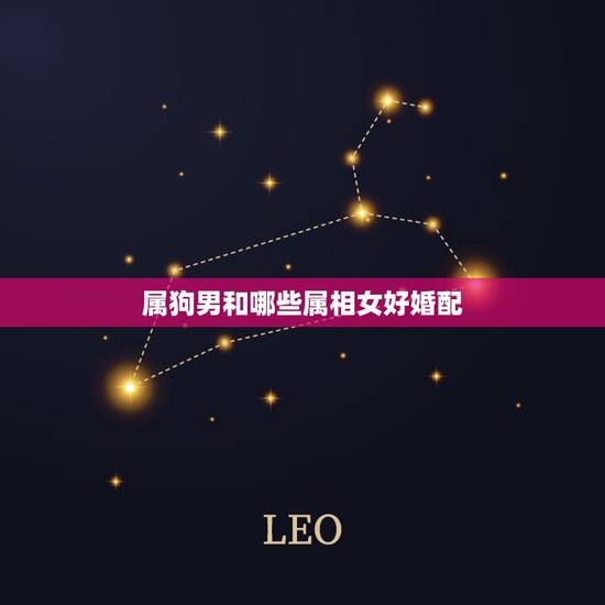 属狗男和哪些属相女好婚配，属狗女和什么属相最配