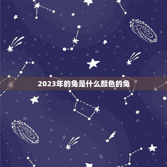 2023年的兔是什么颜色的兔,2023年黑兔年预言 2023年的兔是什么颜色的兔,2023年黑兔年预言