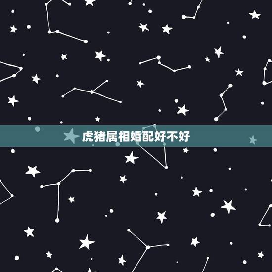 虎猪属相婚配好不好,属虎和属猪相配吗 虎猪属相婚配好不好,属虎和属猪相配吗