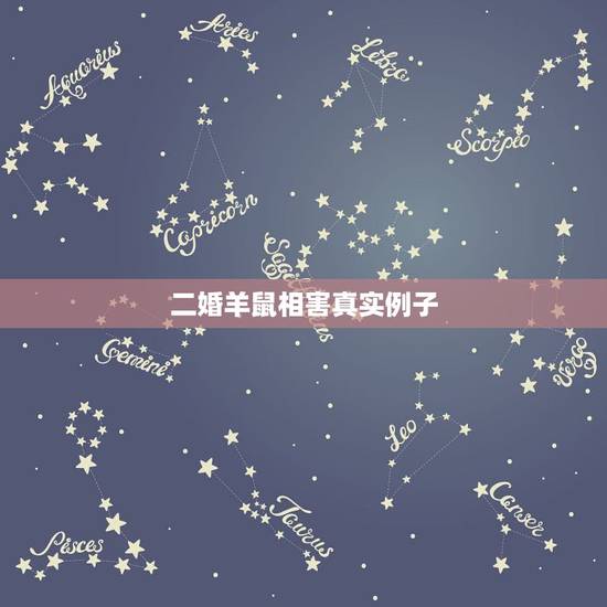 二婚羊鼠相害真实例子，羊鼠在一起真的会死吗