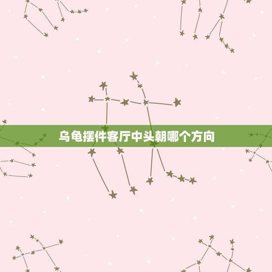 乌龟摆件客厅中头朝哪个方向，乌龟壳做摆设有什么讲究吗？